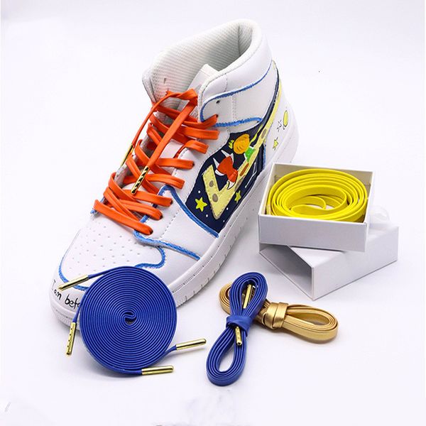 

shoe parts accessories creative microfiber soft pu leather flat shoelaces women men sports casual basketball shoes laces strings gifts drop, White;pink