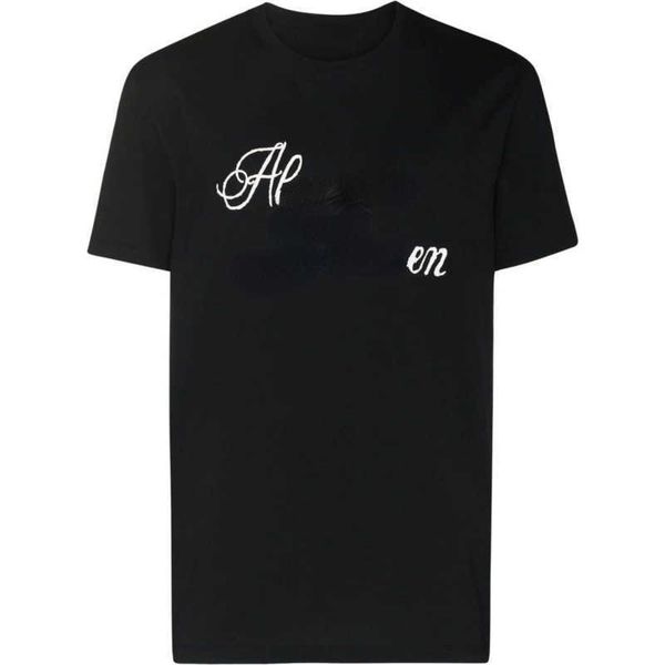 

23s fashion designer cotton t shirt mens summer breathable round neck short sleeve couple casual shirts chest letter print hoodie loose swea, White;black