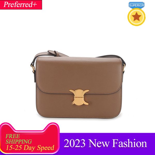 

Designer Celins bag 8A quality triomphe bag lady celinne bag fashion Handbag triomphes delicate cowhide Shoulder Bag, #3
