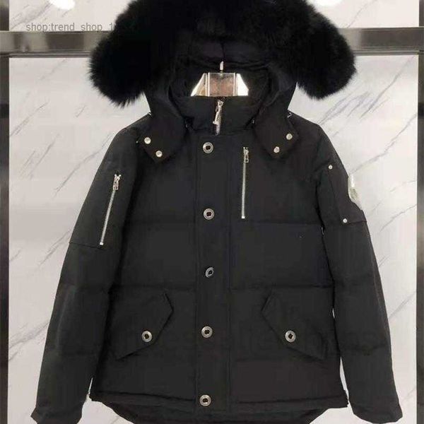 

canada down jacket moose coats high real fur canadian 3q parka g zh49, Black
