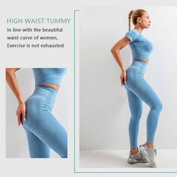 

nxy yoga outfits 235pcs seamles set sportswear workout clothes fitness long sleeve crop high waist leggings sports suit 220523, White