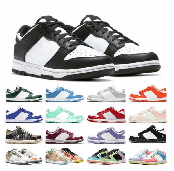 

men women sb dunks casual shoes panda dunks green apple kermit sbdunks black grey fog unc coast syracuse vintage red trail 2023