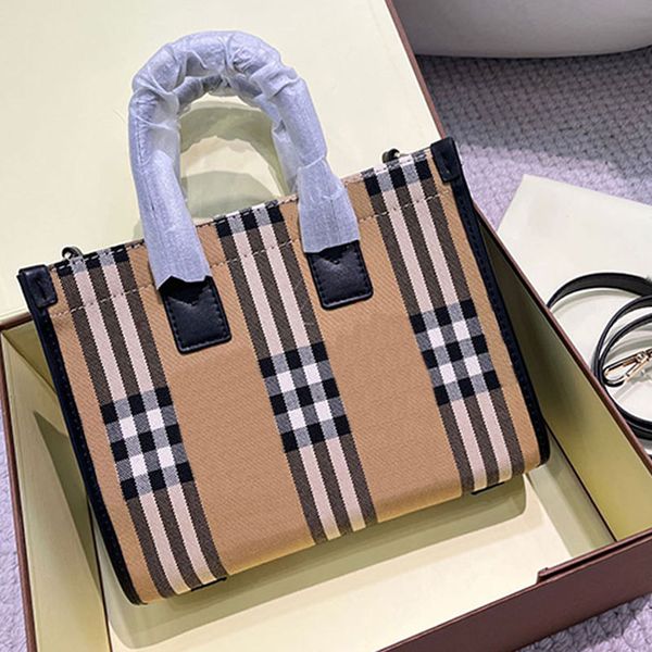 

tartan handbag tote shopping bag women shoulder bags patchwork color cowhide genuine leather removable shoulder strap lady clutch crossbody