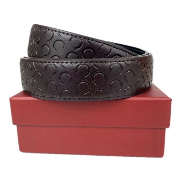 

2023 smooth leather belt luxury belts designer for men big buckle male chastity fashion mens wholesale, Black;brown