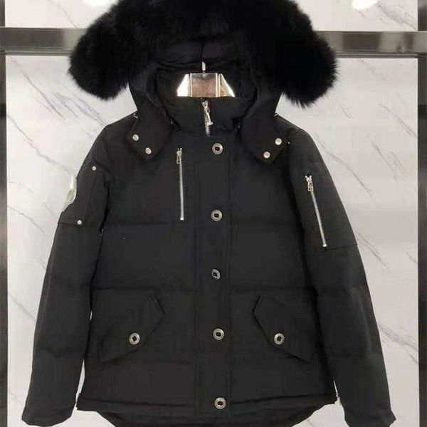 

canada men's down jacket moose coats high real fur mens canadian 3q parka g, Black
