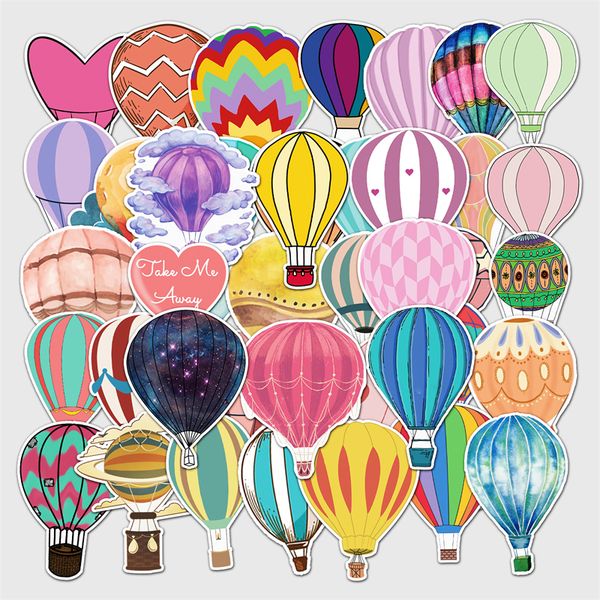 

50 pcs water bottle stickers for kids girls teens vinyl vsco waterproof cute aesthetic stickers tz-rqq-326 air balloon fire balloon
