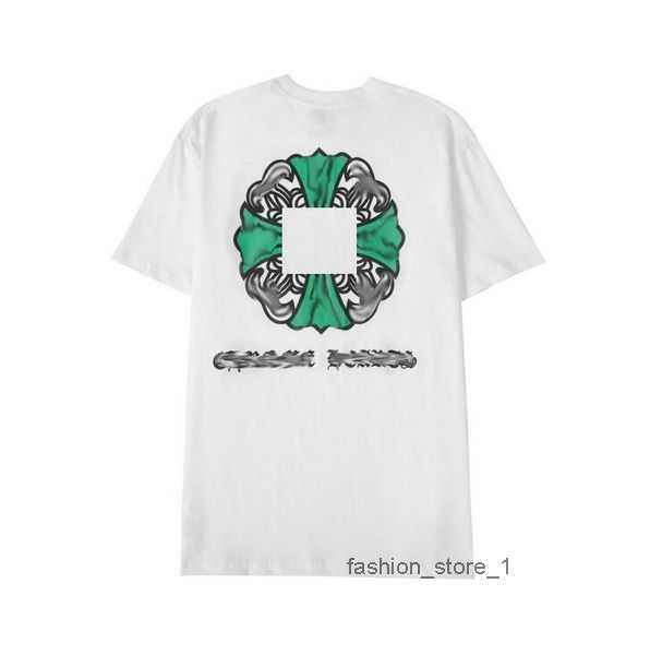 

classics mens t shirts sanskrit cross print dhbw heart brand crew neck chromes short sleeves tees ch t-shirts sweater 72, White;black