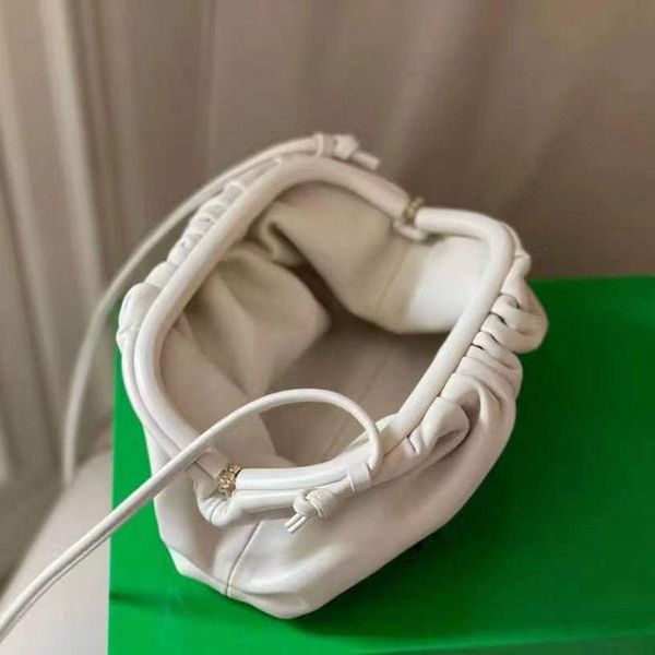

genuine leather clutch bags cloud bag soft wrinkled dumplings messenger luxury handbags women designer clutches single shoulder mini pouch
