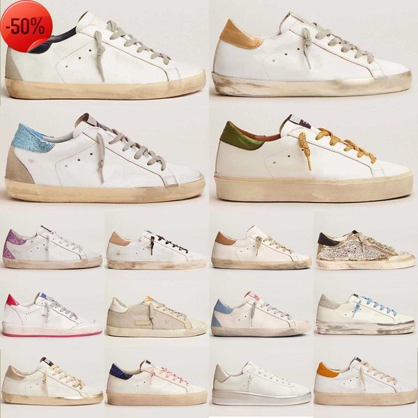 

sneakers sports shoes casual shoes flat shoe superstar doold dirty golden fashion men women ball star white leather quality luxury orlb, Black