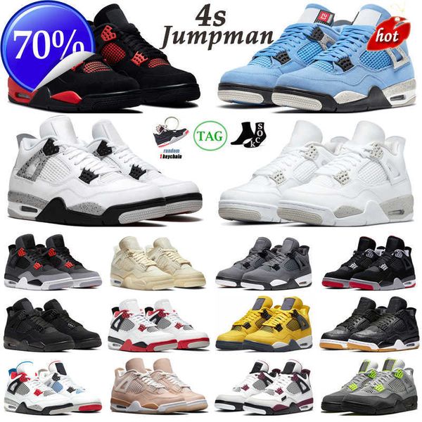 

og jorden 4 4s basketball shoes men women jumpman jordam 4 red thunder infrared black cat bred university blue shimmer royalty mens trainers