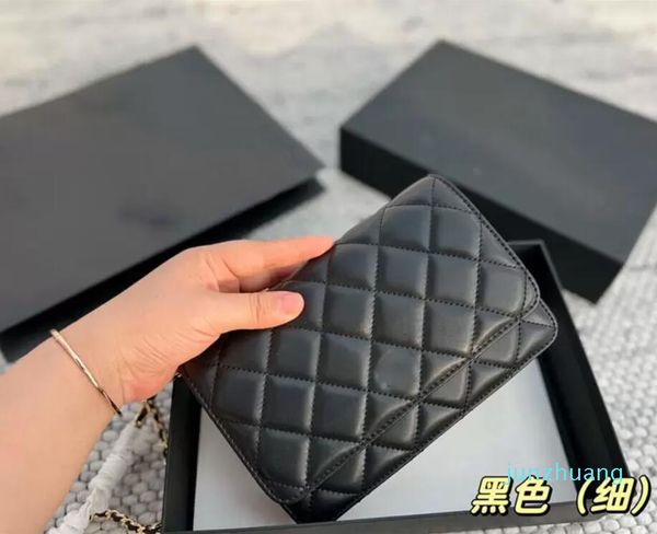 

chain fashion vintage classic flap bag small crossbody designer 2 black quilted leather trendy shoulder handbags luxuries designers women cl