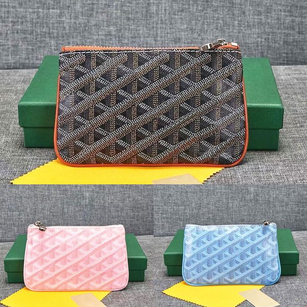 

box designer with goya senats mini wallet zipper coin purses cards holder womens mens wallets card holders luxury lady fashion key pouch