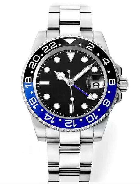 

mechanical 42mm automatic men's watches 2813 movement 904l kf make sapphire ceramic bezel waterproof, Slivery;golden