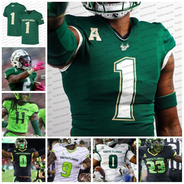 

football jerseys custom ncaa south florida bulls football jersey 22 mekhi lapointe sincere brown andrew stokes antonio grier tavin ward zack, Black;red