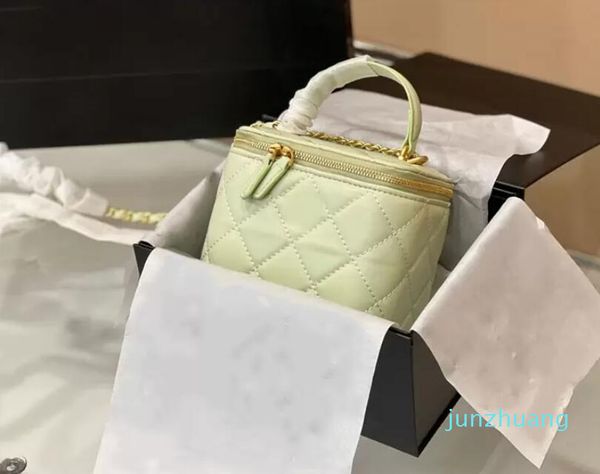 

cc bag mini handbags lady fashion shoulder bags designer tiny purse 22 leather quilted crush vanity case with chain crossbody bag women clut