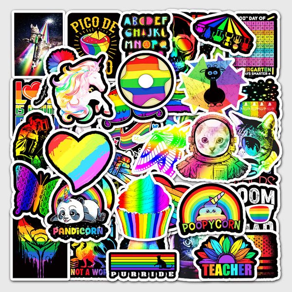 

50pcs colorful cute cat animal mix graffiti stickers for diy luggage lapskateboard motorcycle bicycle stickers tz-dcsx-151a