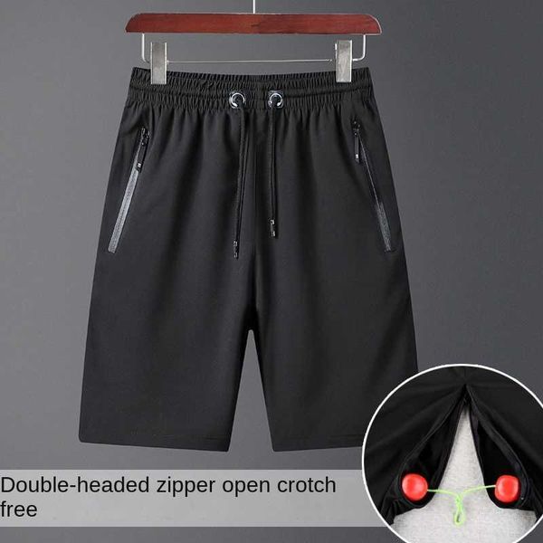 

men's shorts thin quick-drying invisible zipper open-seat pants large opening convenient outdoor passion men 2020 y2302, White;black