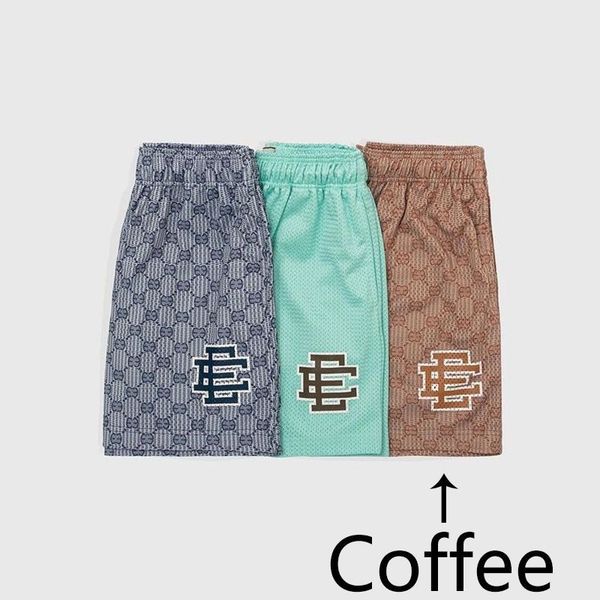 

men's shorts eric emanuel ee basic short summer running men sports jogging fitness quick dry mens gym sport short pants, Black;white