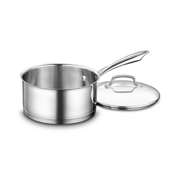 

professional series stainless saucepan with cover - 3 quart pan 1.0 ct