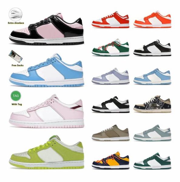 

2023 new sneakers dunks shoes skate low running shoes og black white georgetown coast university red panda dunky platform lows