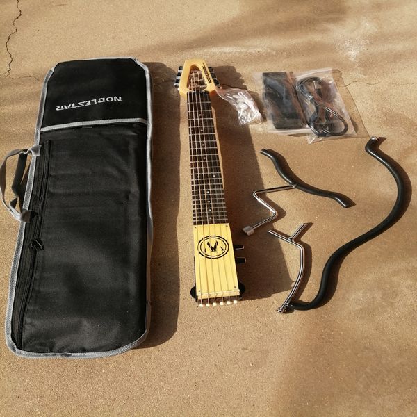

guitar travel portable electric guitar six string rosewood fingerboard fine steel bracket