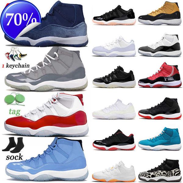 

11 basketball shoes jumpman 11s midnight navy cool grey retro sneakers men trainers cherry concord pantone white space jam women jorden 11 h, Black