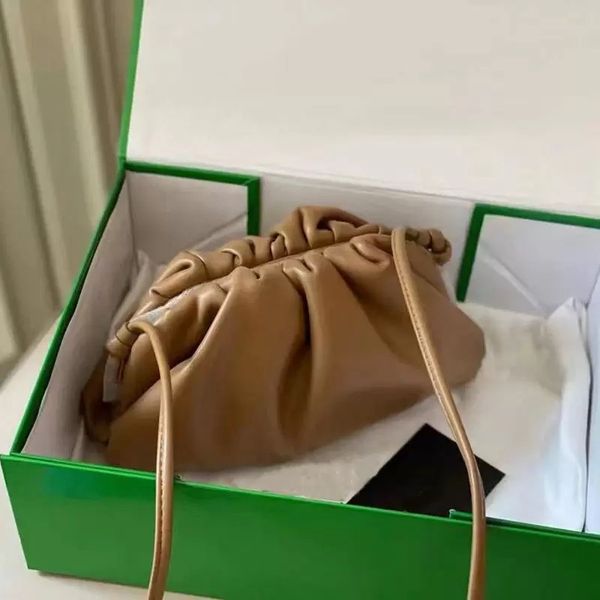 

genuine designer bag botegas purse pouch luxury womens soft wrinkled messenger handbags women shoulder crossbody yfvr