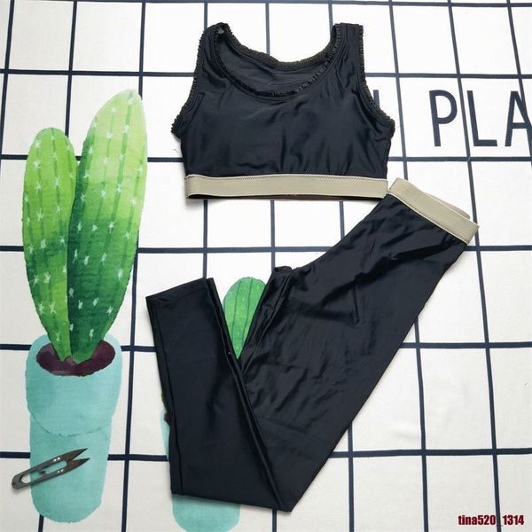 

khaki women's intimates two piece pants sweat suit with short set gym outfit fashion letter printing tracksuit, White