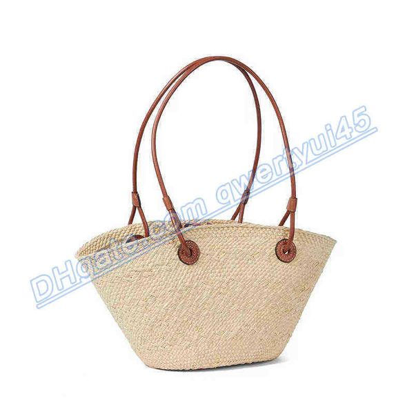

qwertyui45 totes designer brand straw basket bags large rattan women shoulder bags big handle handmade handbags summer beach bag bali tote p