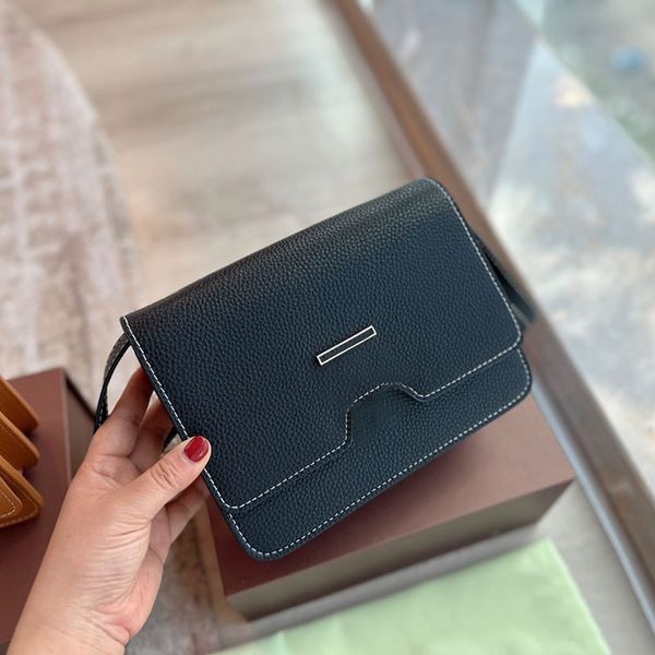 

crossbody bag women handbag purse tofu shoulder bags genuine leather clemence letter latch removable strap interior zip pocket plain hand wa