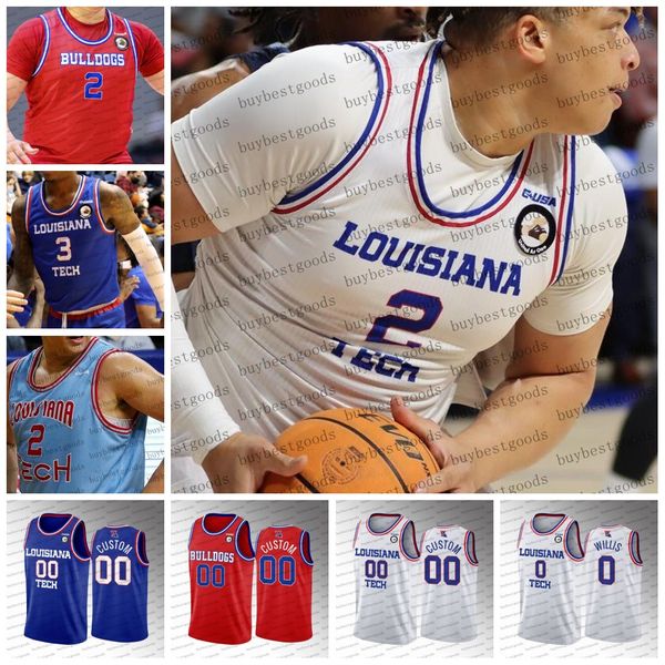 

custom ncaa louisiana tech basketball jersey 1 kenny hunter ladamien bradford 24 cobe williams will allen quandre bullock isaiah crawford lo, Black