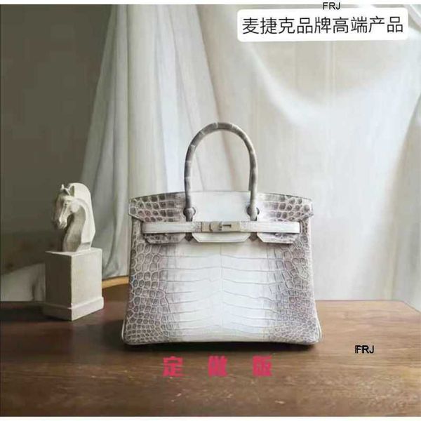 

designer birkin bags herme platinum bag himalayan crocodile skin womens highgrade highcapacity portable messenger have logo frj xqh7