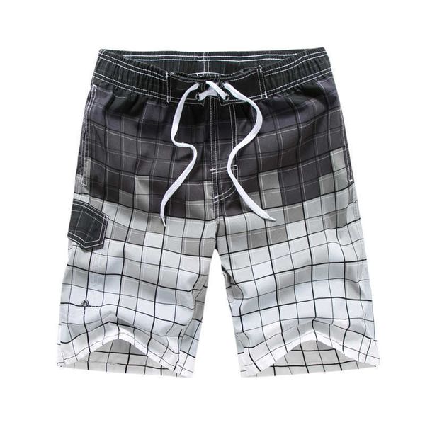 

men's shorts drop shipping 2023 men beach shorts fashion plaid design cotton mens bermuda breathable summer board cyg362 y2302, White;black