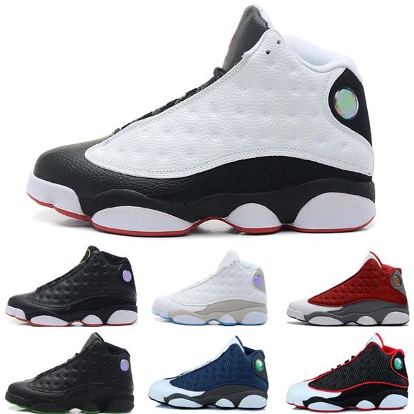 

13 men basketball shoes sports boots male trainer sneaker black red size 8-12262v