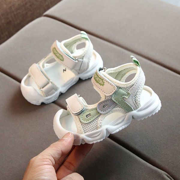 

cozulma summer sandals 1-3 years baby first walkers kids infant toddler soft bottom children shoes size 15-25 0202, Black;red