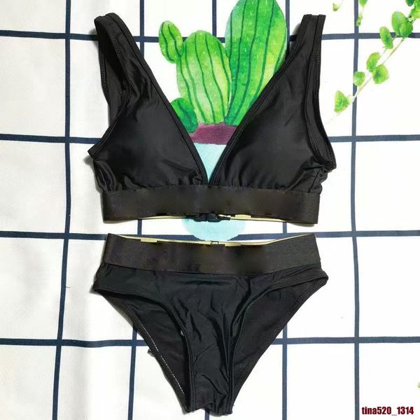 

women intimates bikini swimwear rhinestone letter two piece sets summer beach swim swimsuit womens bathing suit, White