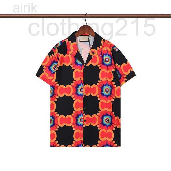 

men's casual shirts designer luxury mens geometric print bowling shirt hawaii floral men slim fit short sleeve dress variety#men's, White;black
