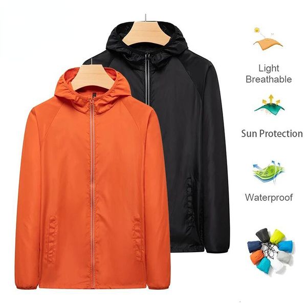 

outdoor jackets hoodies camping rain jacket waterproof men's women reflective clothing unsiex large size skin windbreaker hiking quick, Blue;black