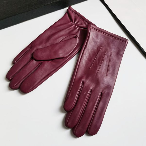 

mittens elegant fashion driving gloves genuine real goat leather women winter autumn short g600 230202, Blue;gray