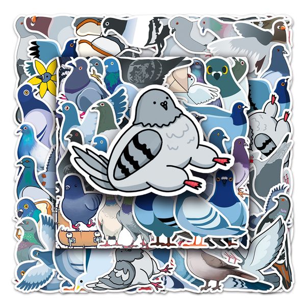 

50 pcs water bottle stickers for kids girls teens vinyl vsco waterproof cute aesthetic stickers tz-gz-624 pigeon