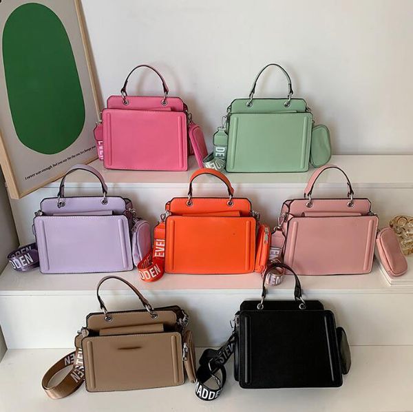 

evening bags tote handbags women designer shoulder steve purse and bucket bags 2pcs/set luxury pu leather composite bag st004, Red;black