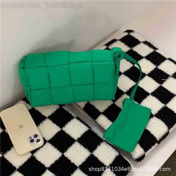 

bags women classic designer handbags same bottegas the sponge woven rhombic pillow bag women's single shoulder messenger down 2022 a sm