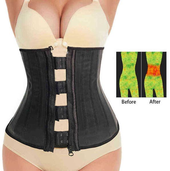 

nxy garment latex corset belt 25 bone belly rubber body shaping clothes smooth fitness abdominal band sports 220525