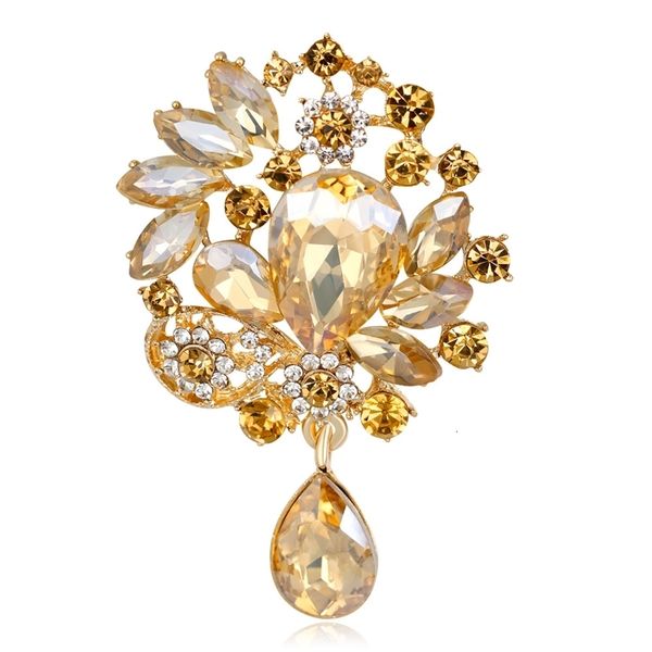 

pins brooches delicate for women vintage crystal shirts suits lapel pin retro collar badge jewelry 230202, Gray
