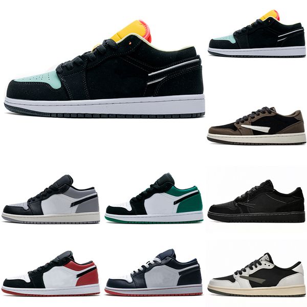 

2023 jumpman 1 low basketball shoes 1s reverse mocha black phantom voodoo fragment cactus jack lows panda unc tear away silver mens trainers