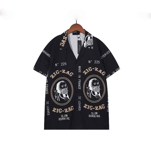

fashion hawaii floral letter print beach shirts men's designer silk bowling shirt and even workout for the active lifestyle, White;black