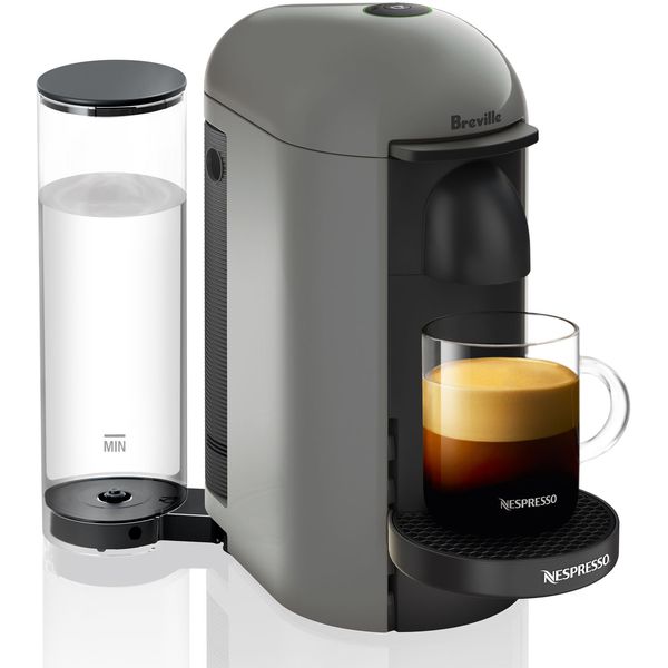

nespresso vertuoplus coffee and espresso maker by breville gray
