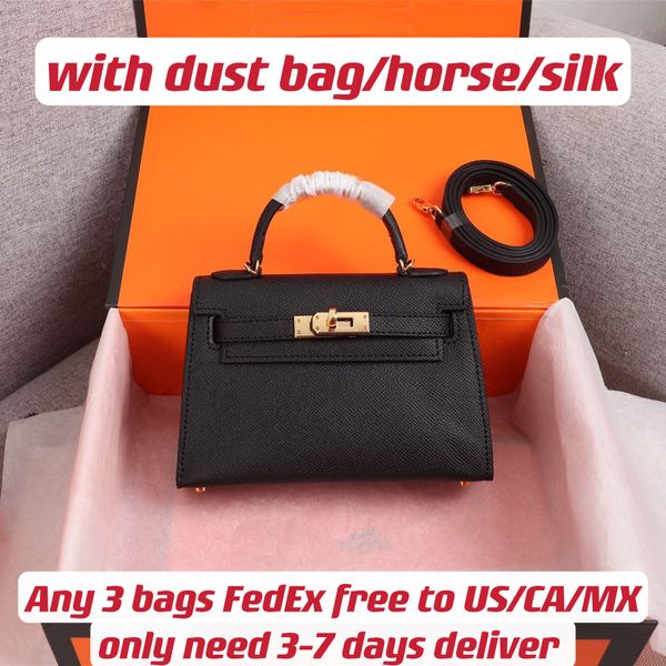 

mini epsom leather lady designer crossbody bag 10 colors gold/silver hardware woman genuine leather clutch shoulder bag etoupe/noir/beton co