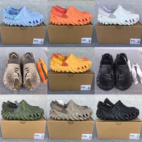 

salehe bembury x pollex clog sandals buckle designer sandals men women slides slipper slip-on beach odile stratus cucumber spackle, Black