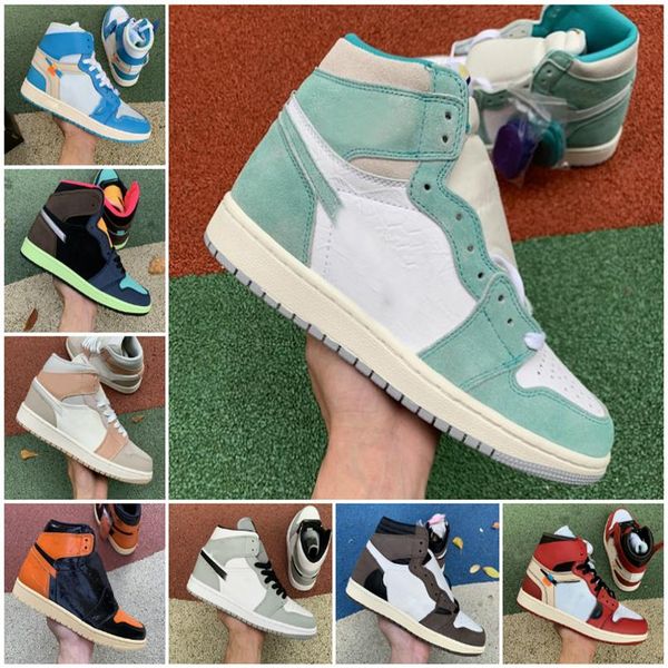 

2021 high 1 og obsidian mens basketball shoes turbo green origin story gs nuc red nrg union women retroes 1s unc white blue sneake228h